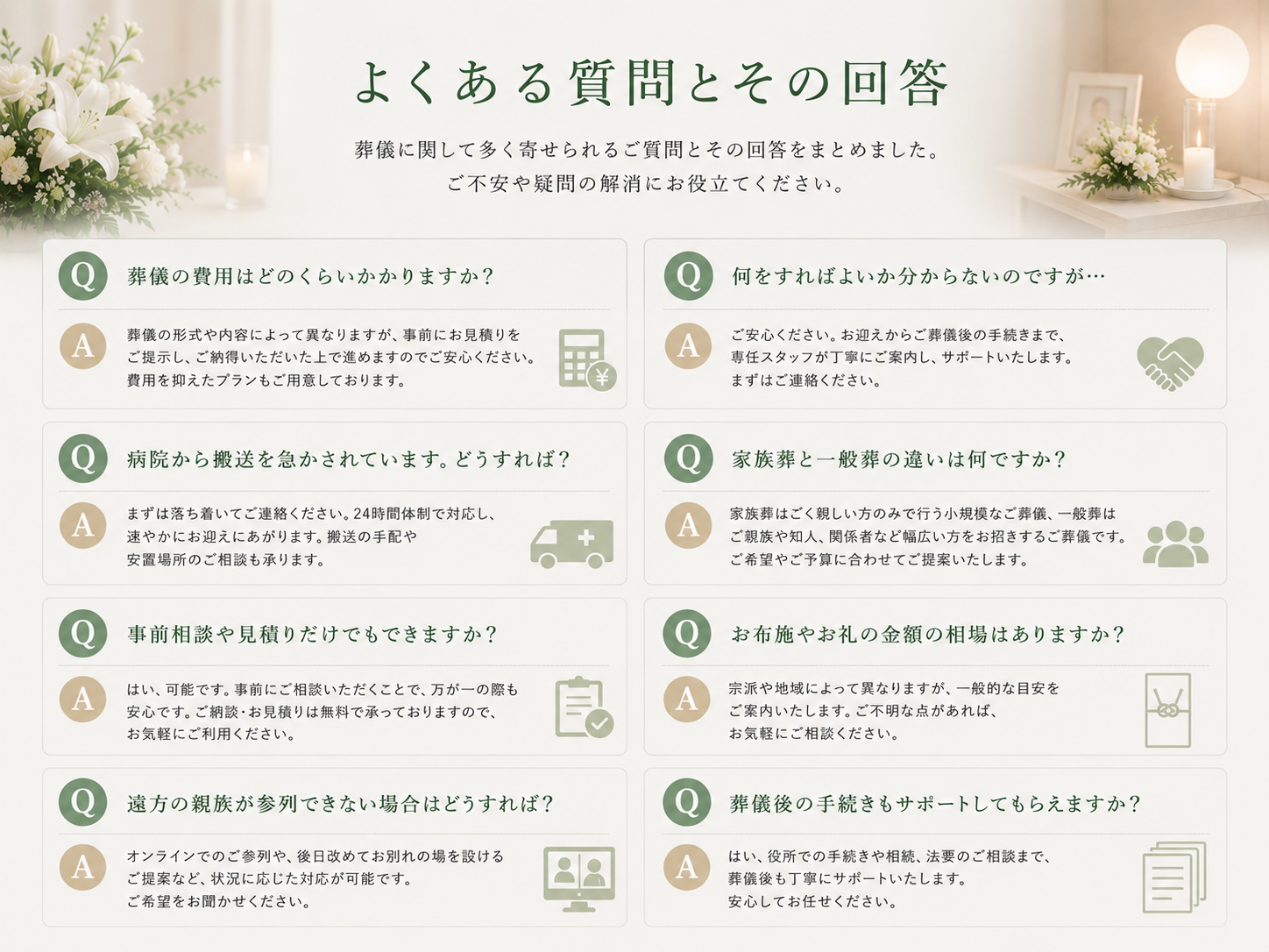 よくある質問とその回答