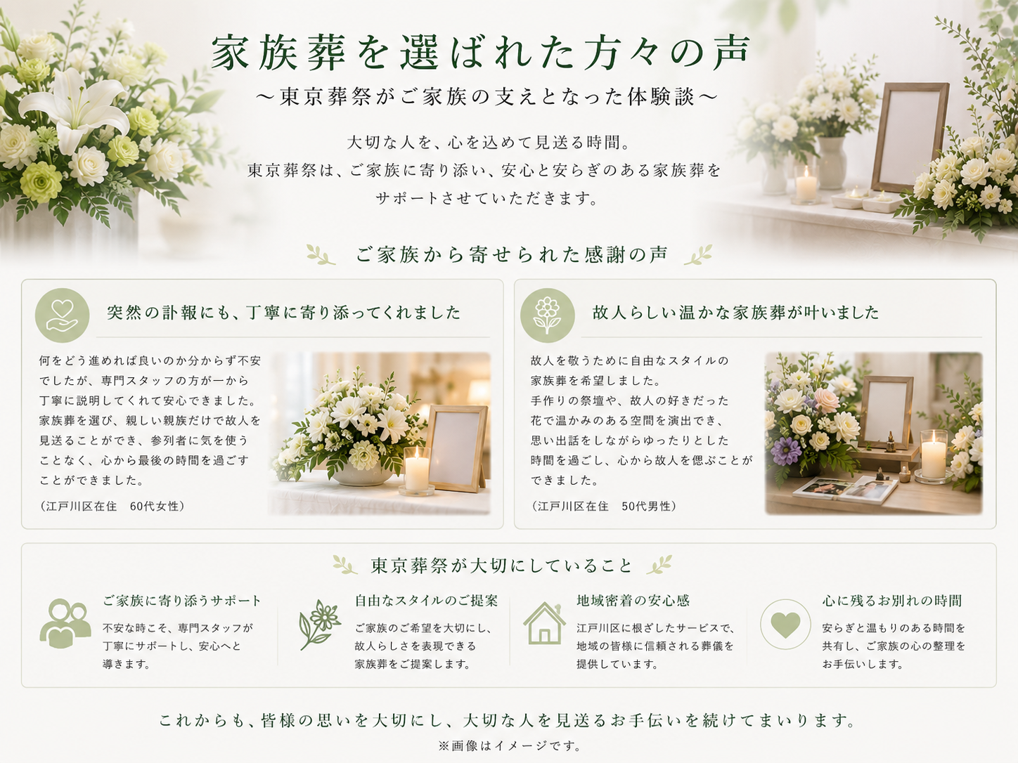実際のお客様の声