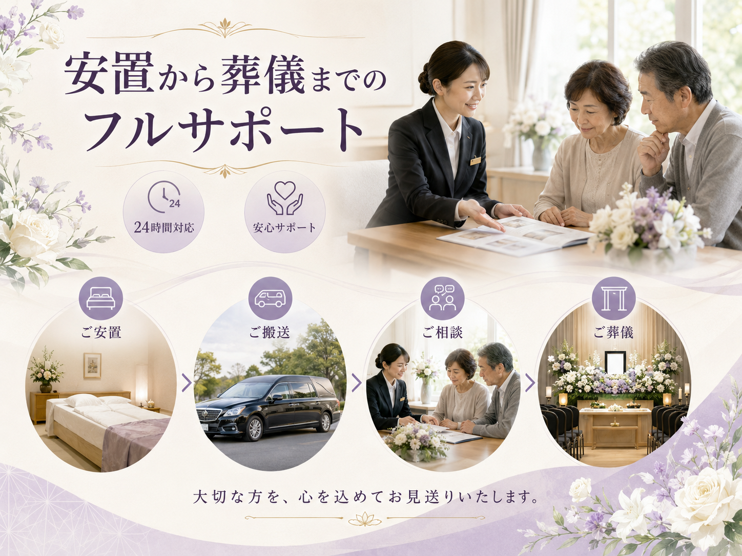 安置から葬儀までのフルサポート